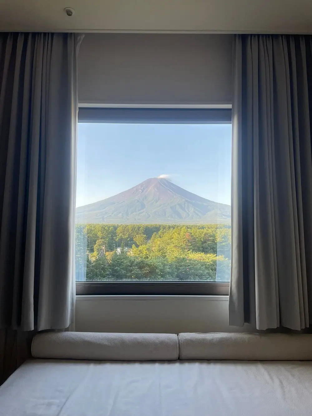 Fuji-Q Highland amusement park view from hotel