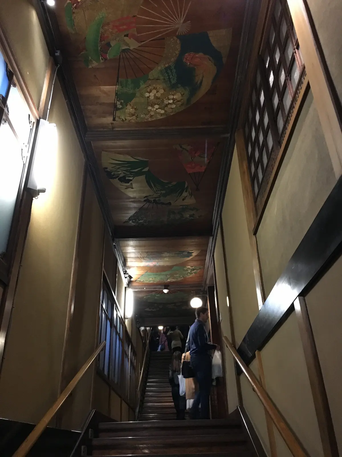 Hyakudan Kaidan 99-step staircase interior at Hotel Gajoen Tokyo — Tangible Cultural Property of Tokyo