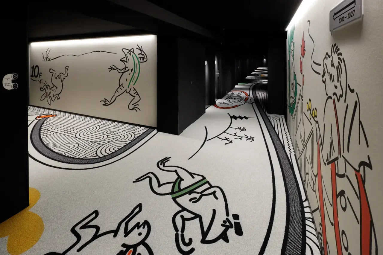Hotel Tavinos Kyoto manga lounge 3rd floor