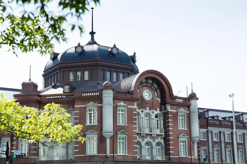 The 1914 red-brick Tokyo Station Marunouchi building facade
