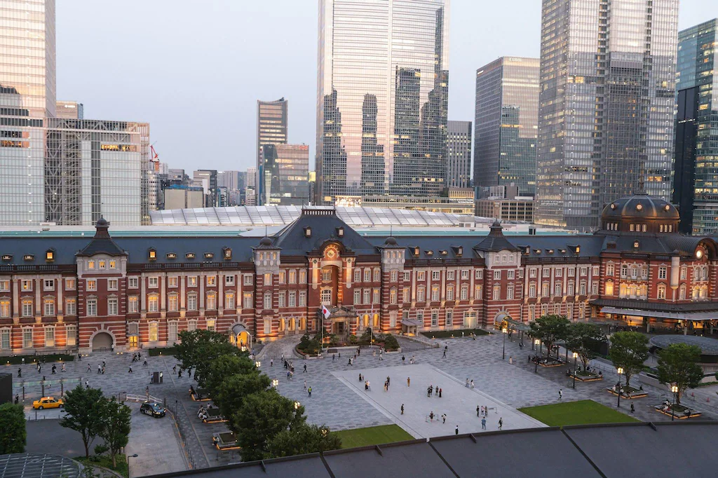 The Tokyo Station Hotel — inside the 1914 red-brick Marunouchi building